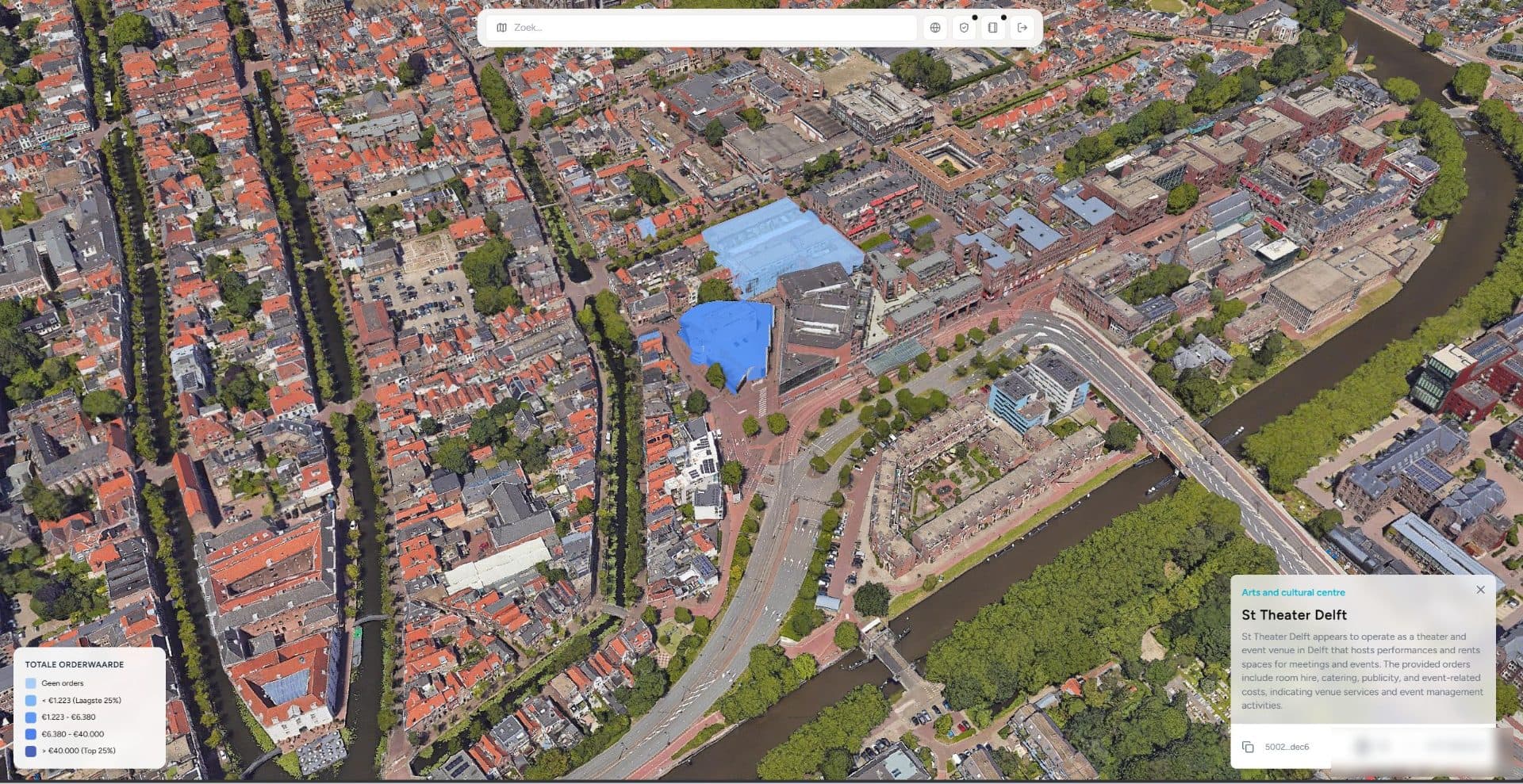 Stap 3: bekijk het profiel van het bedrijf